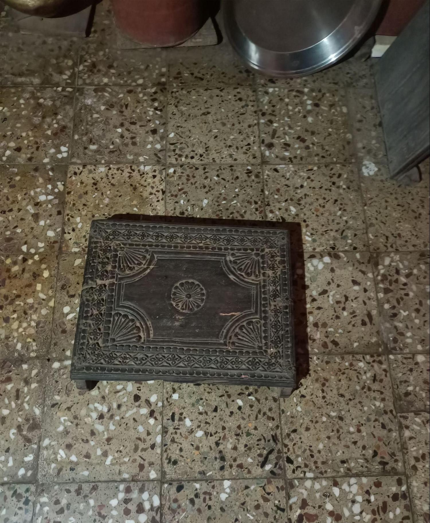 A “paath” in the kitchen, a traditional stool-like structure. (Source: CKA Archives)