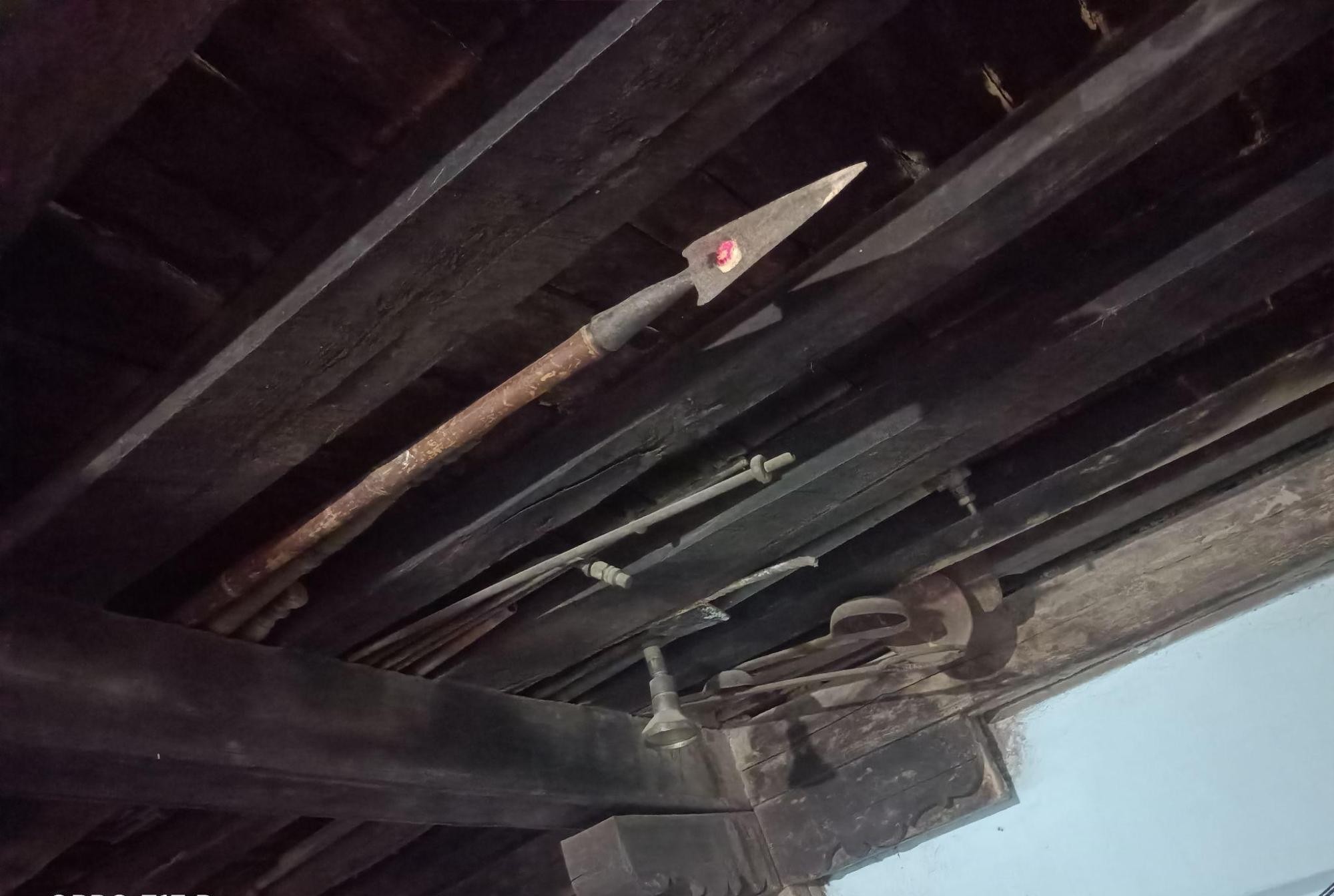 Remnants of old tools such as spears and swords that were stored in homes. (Source: CKA Archives)