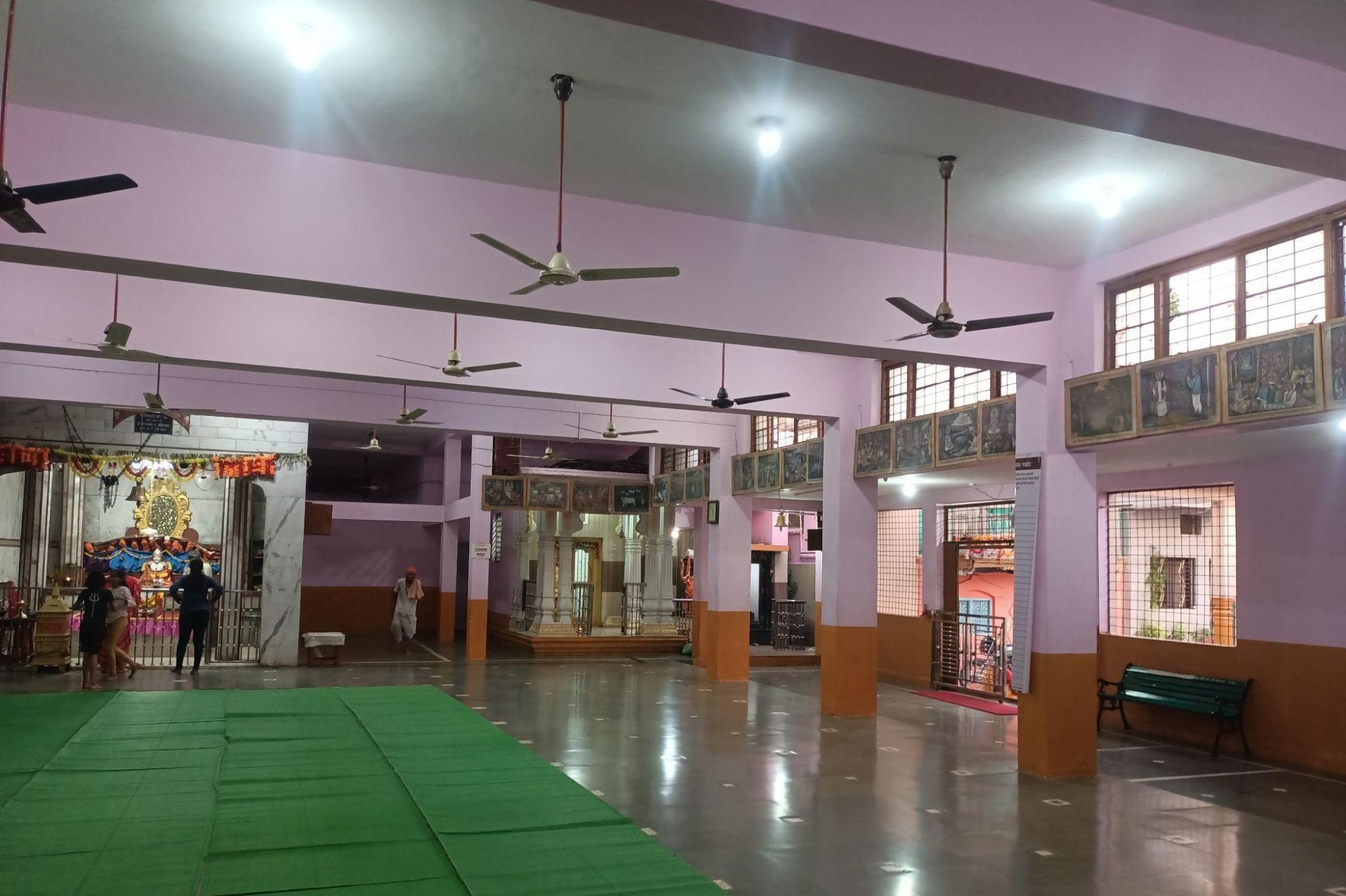 The interior hall of the Jaisingh Baba Mandir, where devotees gather for poojas. (Source: CKA Archives)