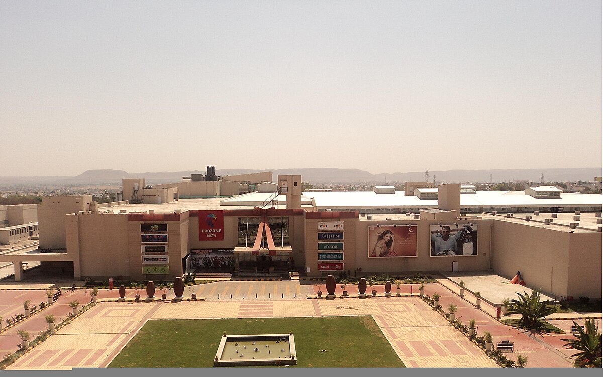 Prozone Mall, located in Chikalthana near the airport, is the largest and most modern shopping complex in Chhatrapati Sambhaji Nagar. Spanning over 600,000 square feet, it is designed horizontally—one of the few of its kind in India.[5]