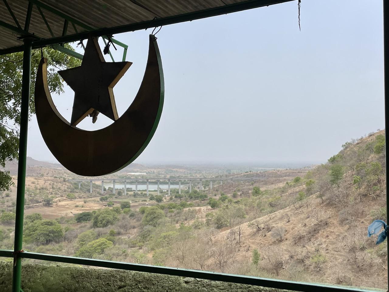Railway bridge is visible from the hilltop where Hazrat Khwaja Sheikh Farid Shakarganj is situated, cutting across the surrounding landscape. (Source: CKA Archives)