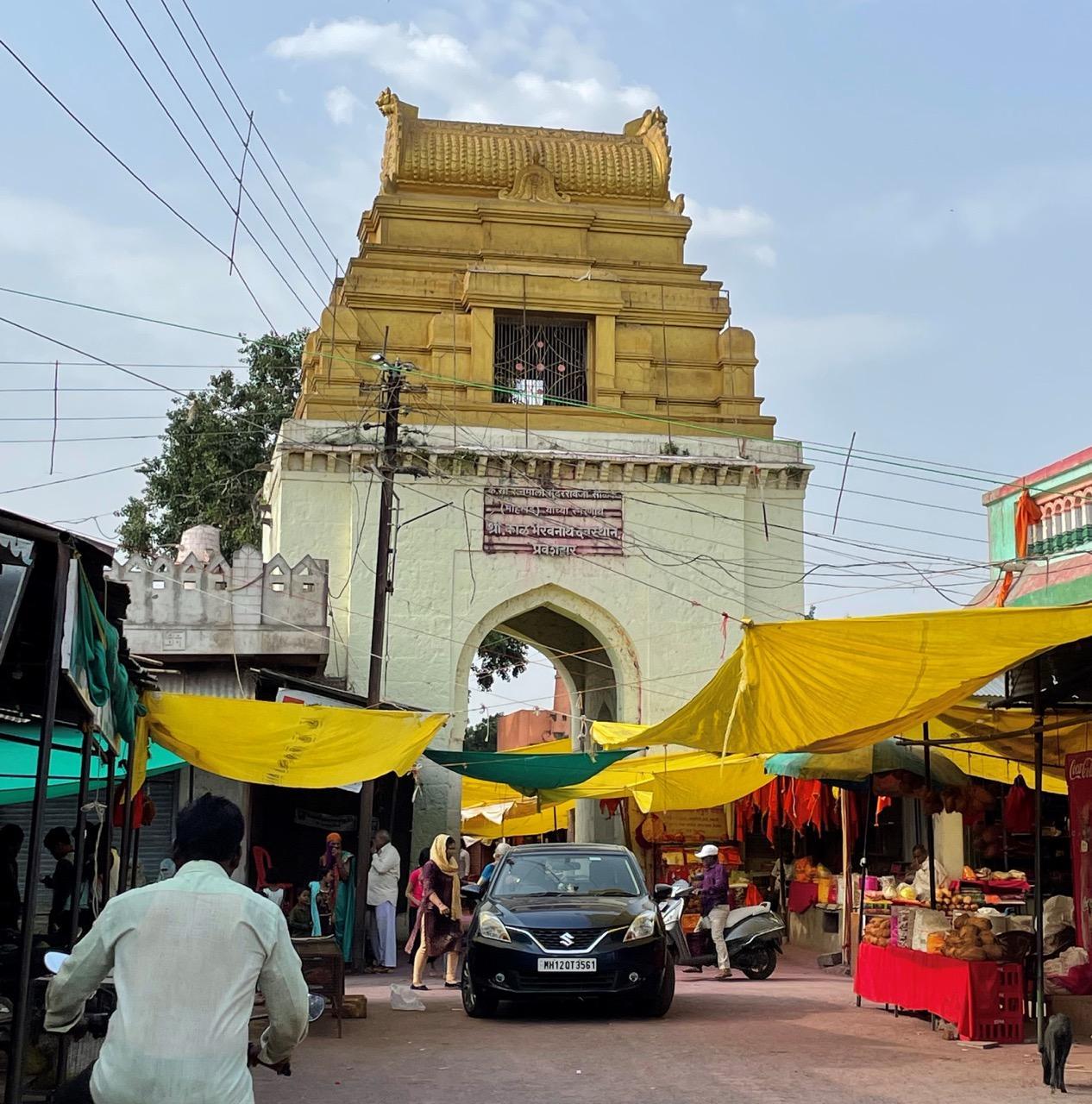 View of the entrance to Sonari Mandir, located in Paranda Taluka. The structure is believed to be over 1,200 years old. (Source: CKA Archives)
