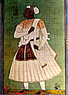 Portrait of Malik Ambar, 1620 painted by a Mughal court artist.Ambar rose to power after the fall of Ahmednagar in 1600. From Paranda of Dharashiv district, he led a bold revival of the Ahmadnagar Sultanate through military and administrative reforms.