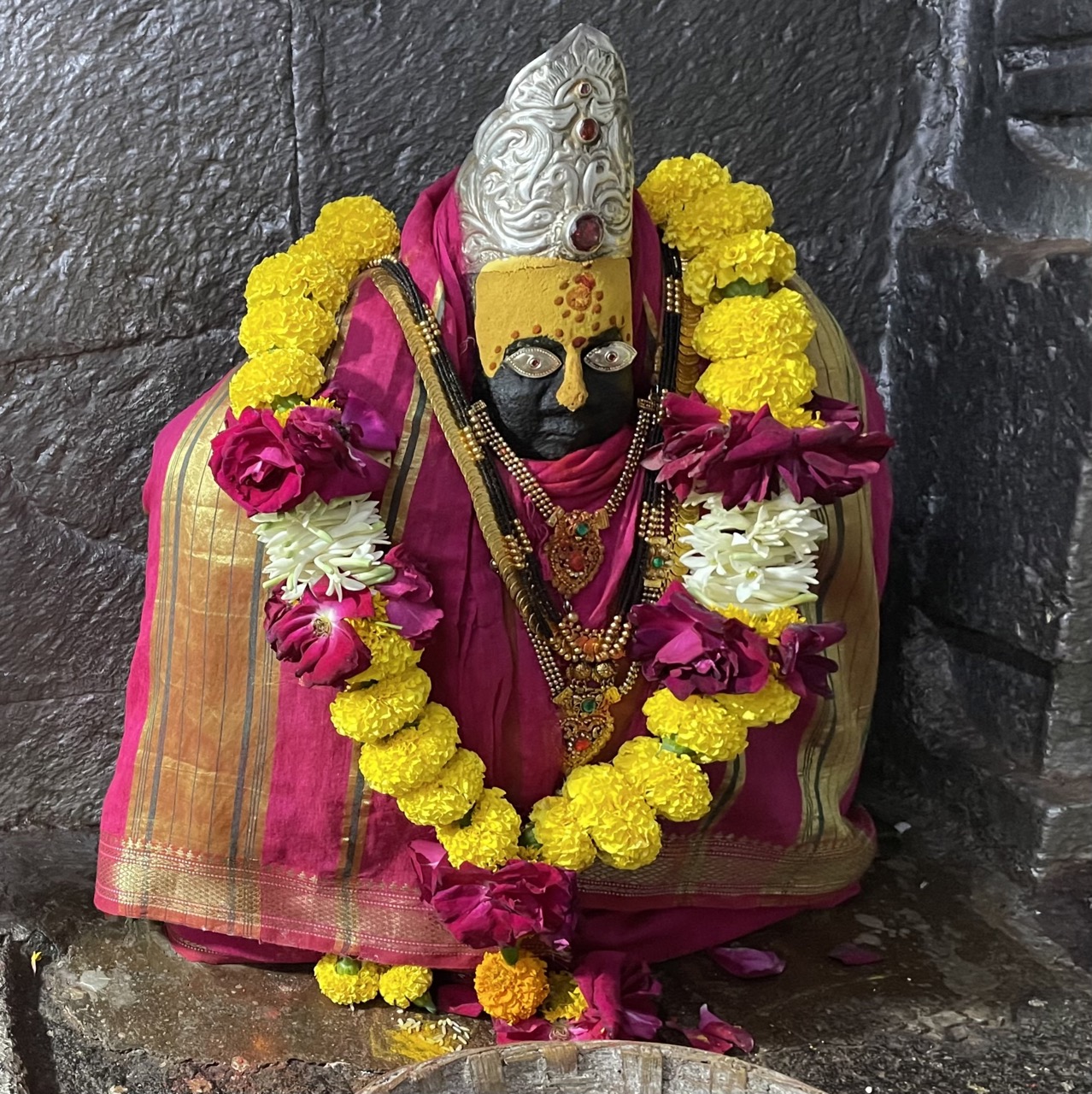 Tulja Bhavani Devi at the Tulja Bhavani Mandir. (Source: CKA Archives)
