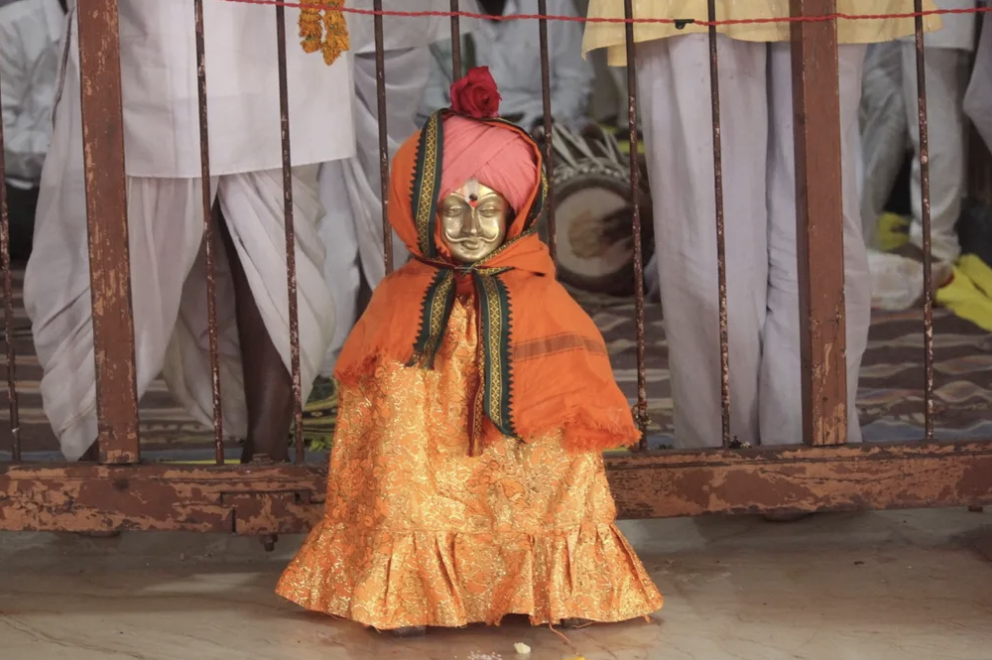 Murti of Goroba Kaka inside the Goroba Kaka Mandir in Ter. (Source: CKA Archives)