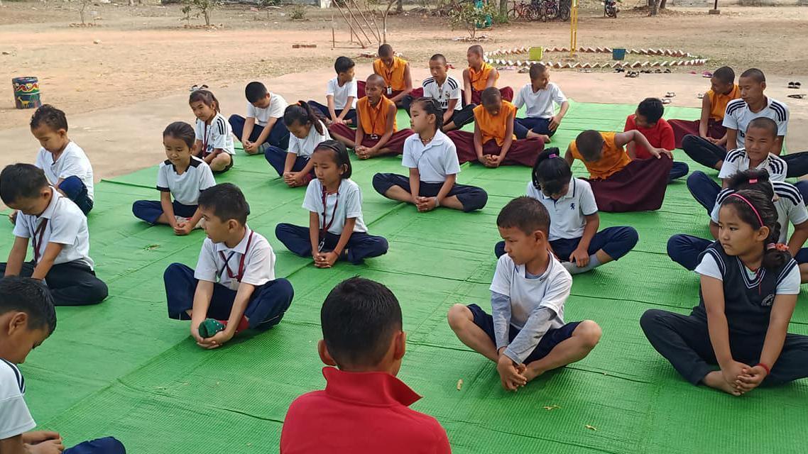 Children of the Sambhota Tibetan School in Gothangaon[1]