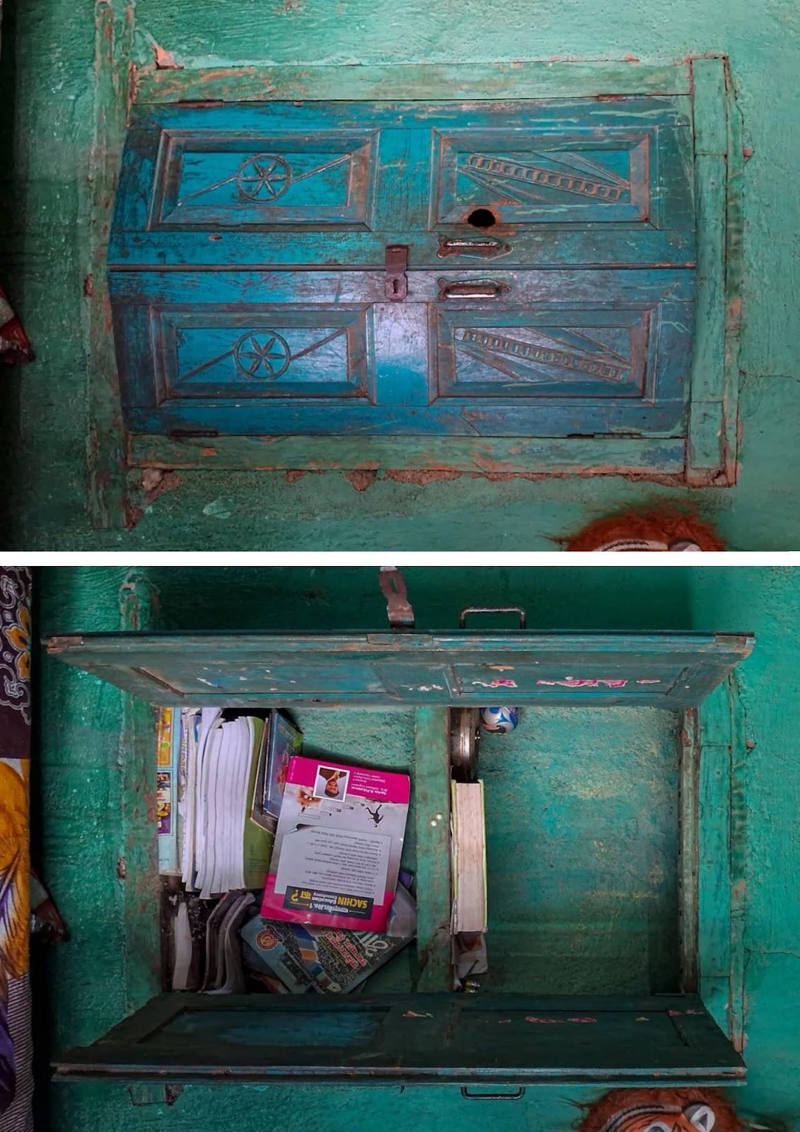 A notable feature of the residence is the built-in storage in the wall. This can be found at multiple spots across the house. (Source: CKA Archives)