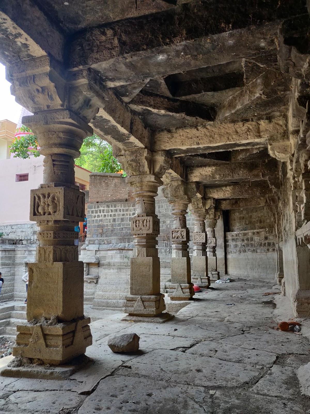 Close-up of carved pillars featuring animal and floral motifs. (Source: CKA Archives)