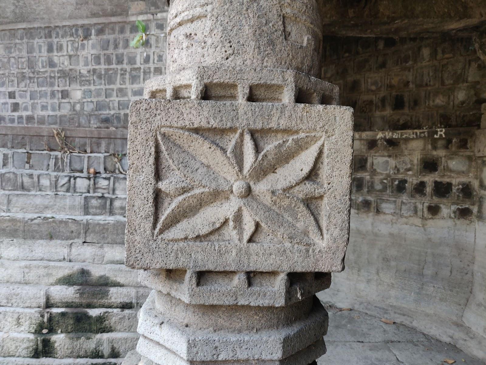 All the above pictures showcase the pillars adorned with intricate motifs of flowers, elephants, etc. (Source: CKA Archives)