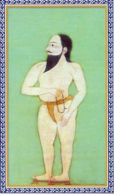 A painting of Samarth Ramdas from the 17th century by Meru Swami.