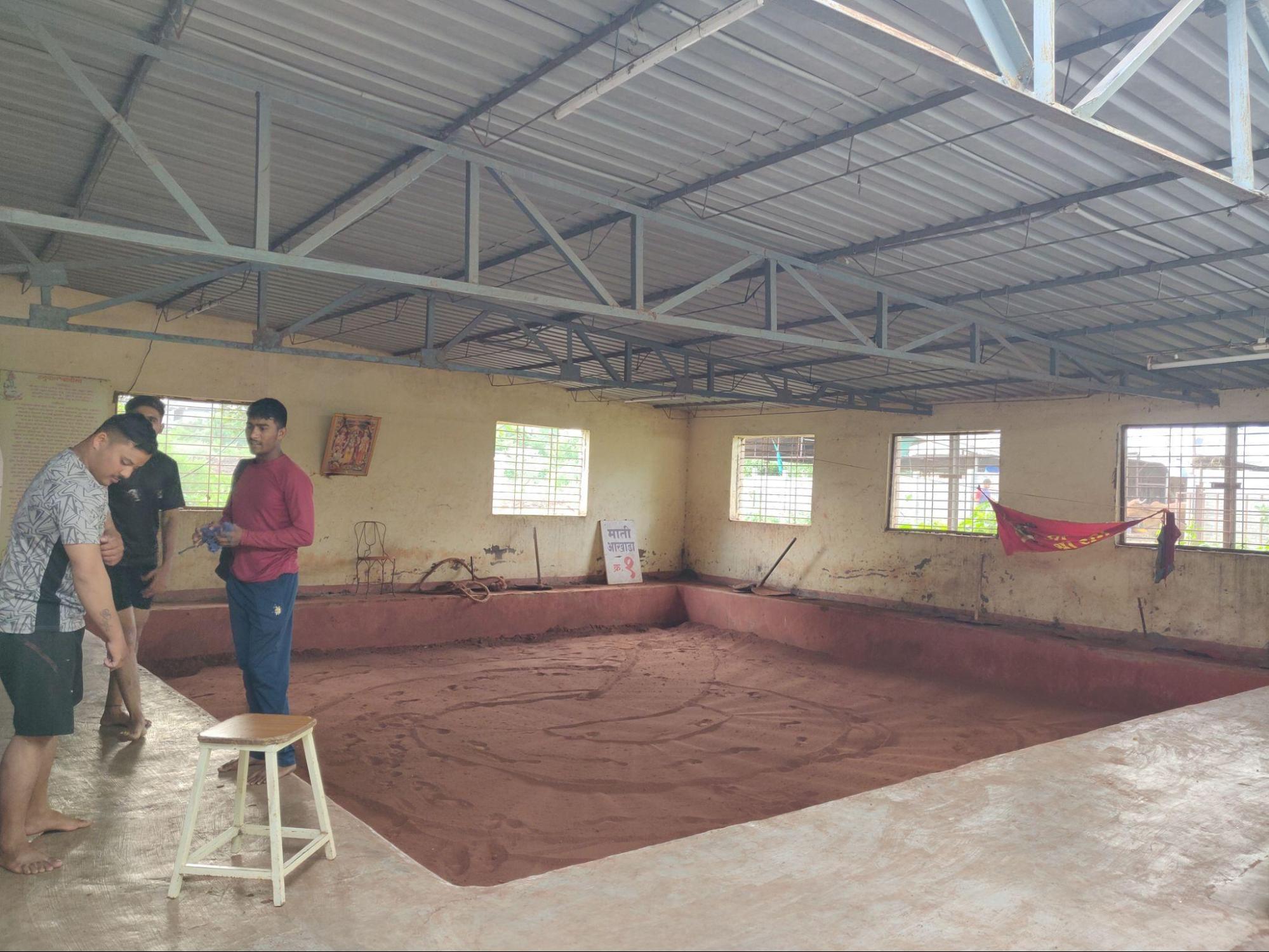 Inside the Guru Ram Charan Ustad Bhakt Akhada, (Source: CKA Archives).