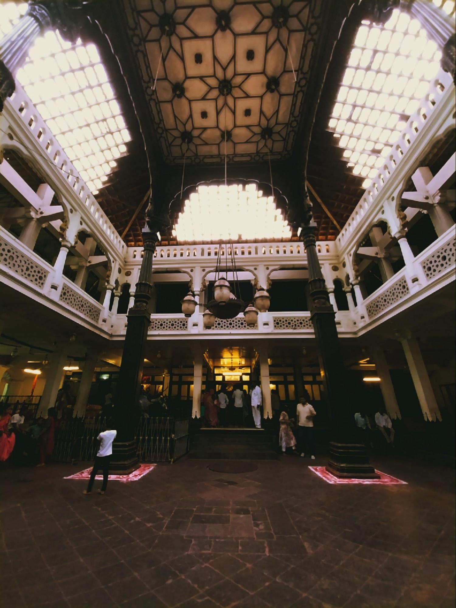 A closer look at the ornate design and structure within Bhavani Mandap, Kolhapur.(Source: CKA Archives)