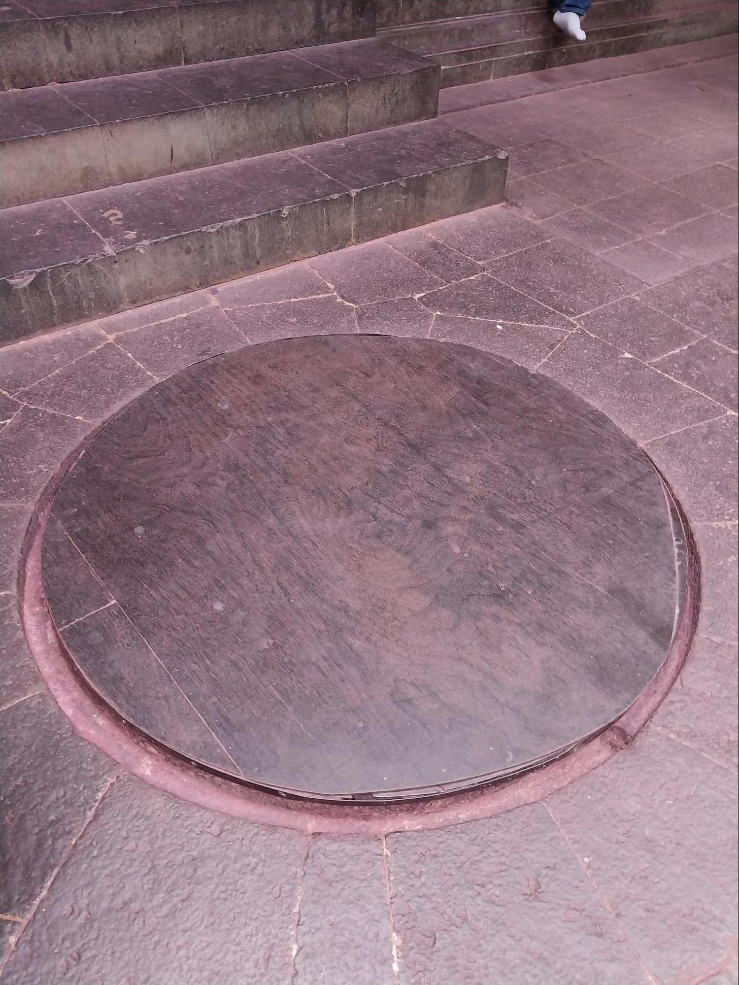 An underground passage in Bhavani Mandap, believed to lead to Panhala Fort. (Source: CKA Archives)