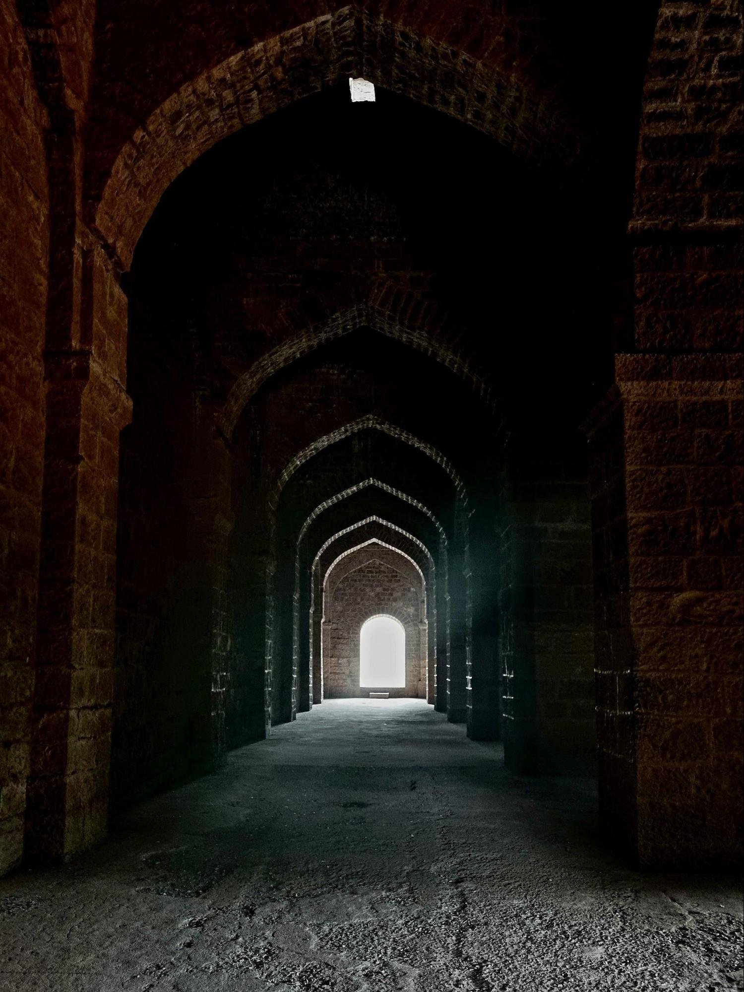 Beautiful architecture within the Ambarkhana of Panhala Fort.(Source: CKA Archives)