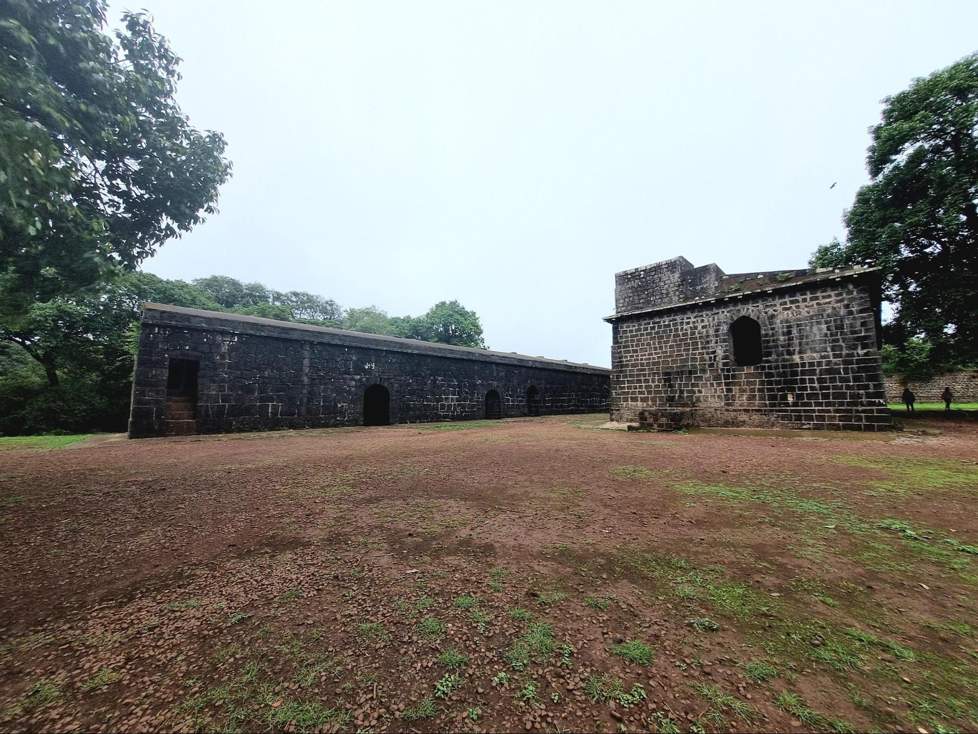 Exterior view of the Ambarkhana, featuring two prominent structures. (Source: CKA Archives)