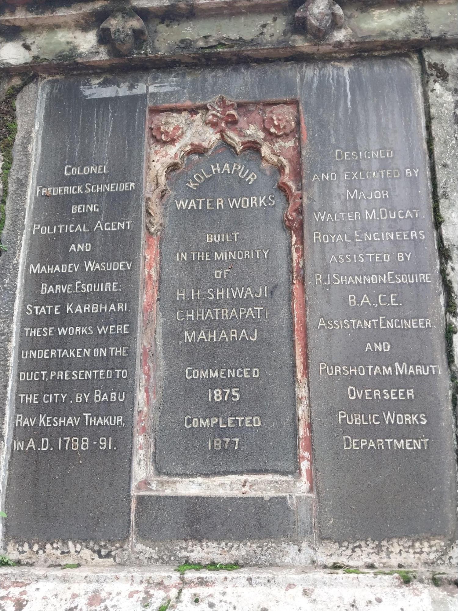Plaque commemorating the key figures behind the creation of Panyacha Khajina reservoir. (Source: CKA Archives)