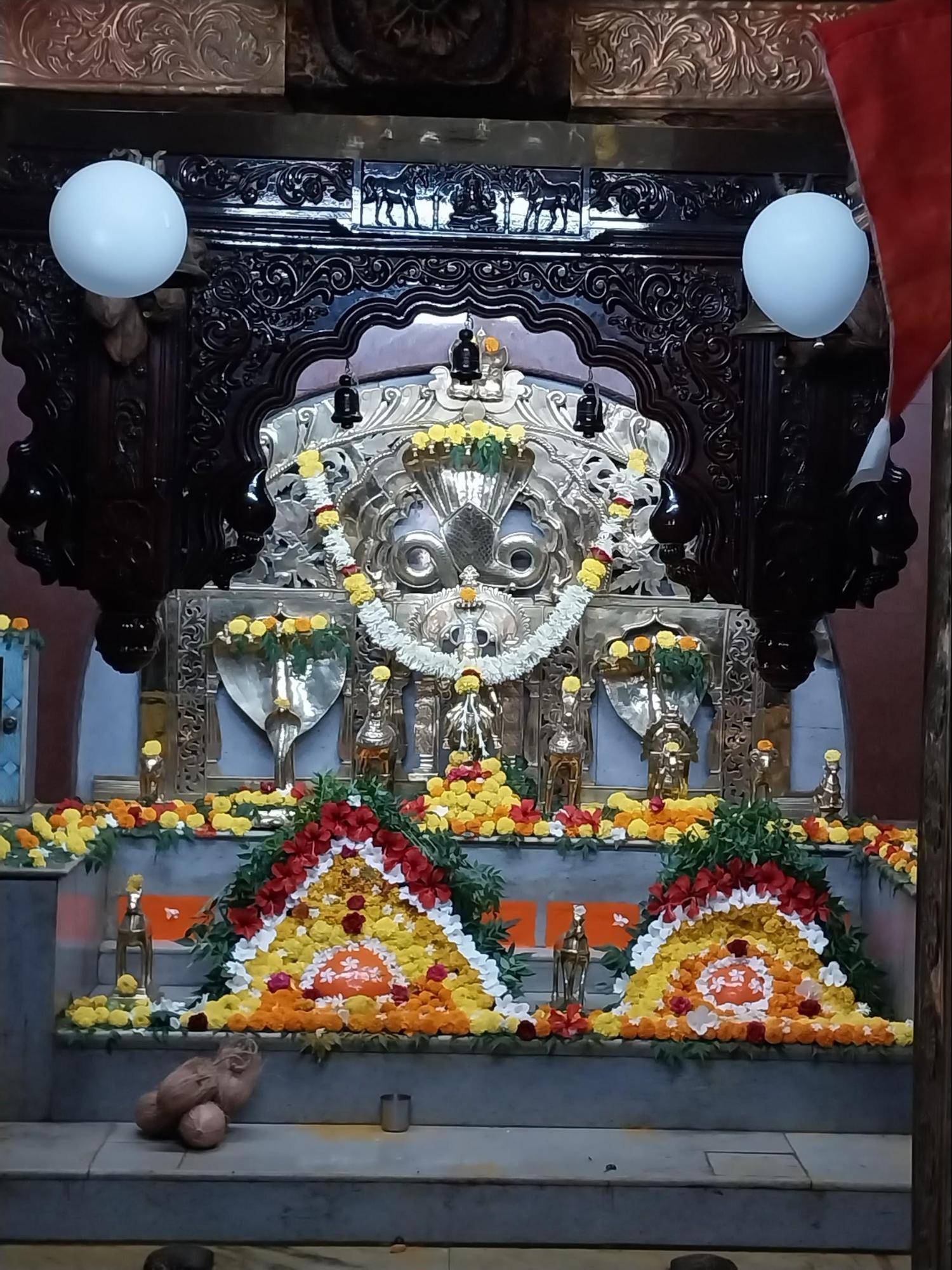 Shree Vitthal, Birdev, and Devi Bhagubai of the Vitthal Birdev Mandir.(Source: CKA Archives)