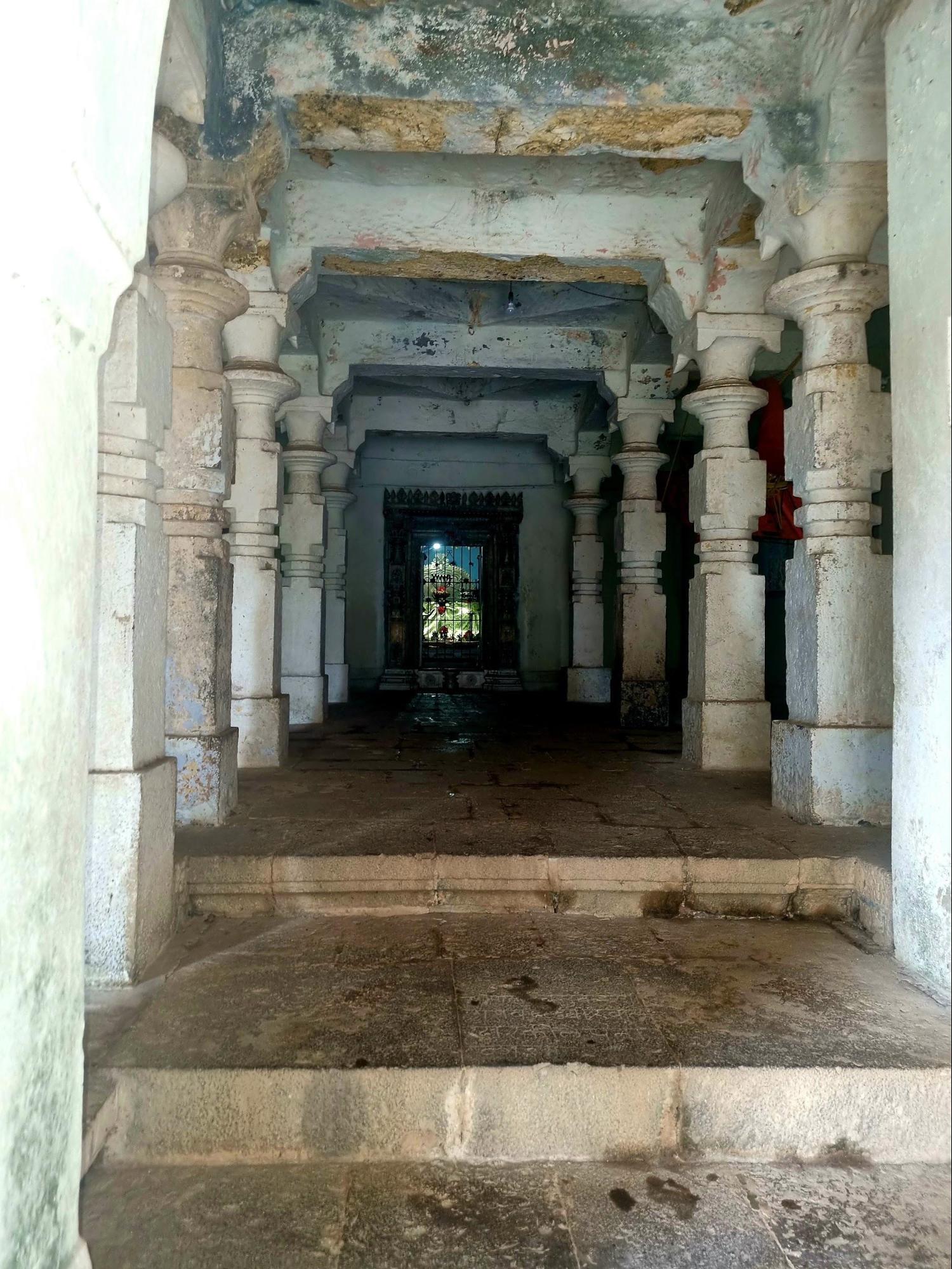 The Mandir with intricately designed pillars.(Source: CKA Archives)