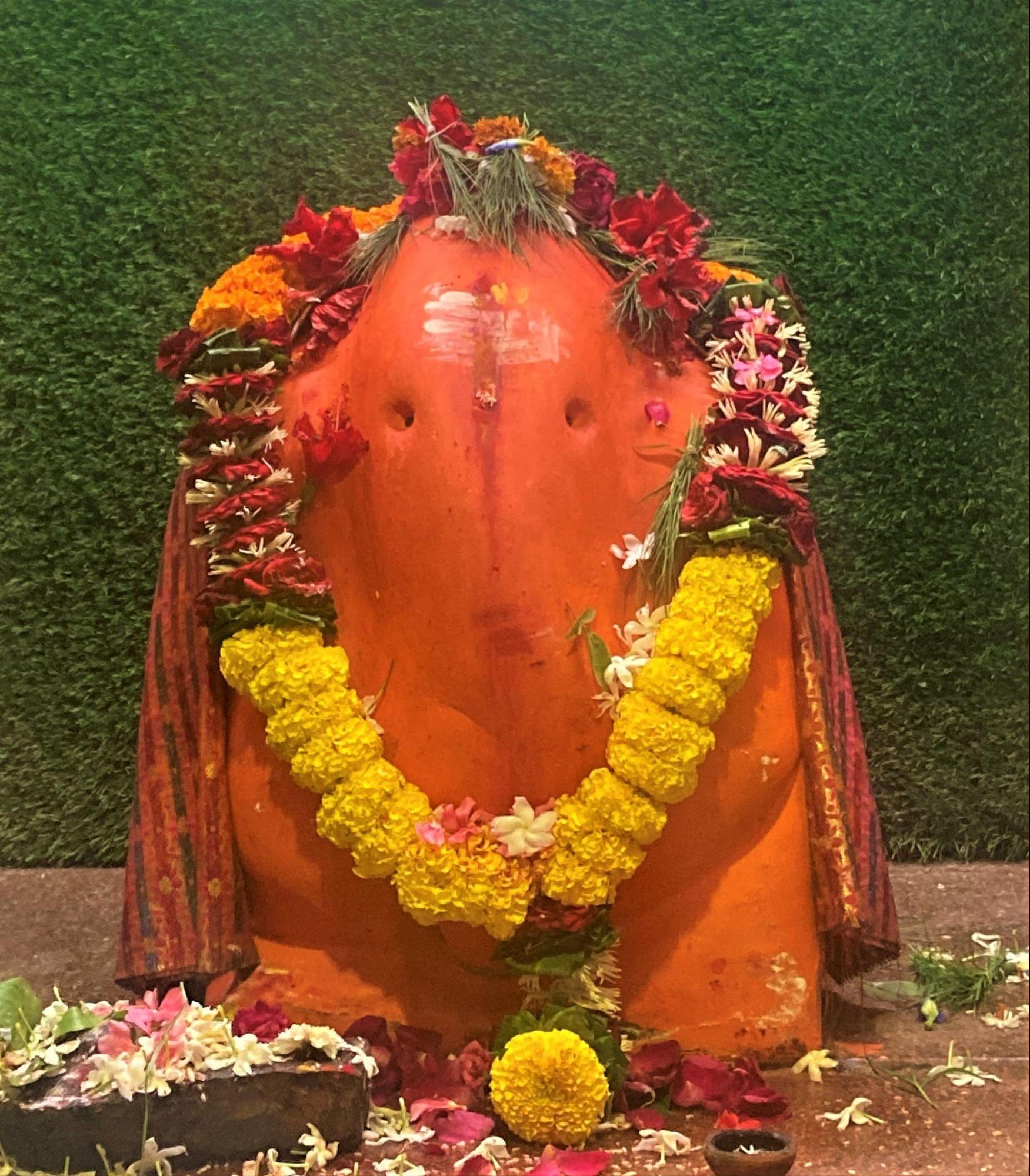 Ganesh Devta of theSiddhivinayak Ganesh Mandir, Ganesh Chowk, Latur.(Source: CKA Archives)