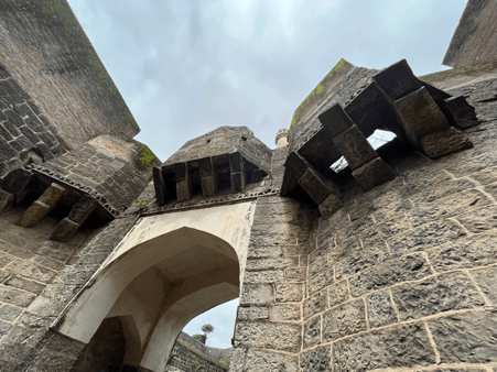 Ornamental stonework on the inner wall of the fort.(Source: CKA Archives)