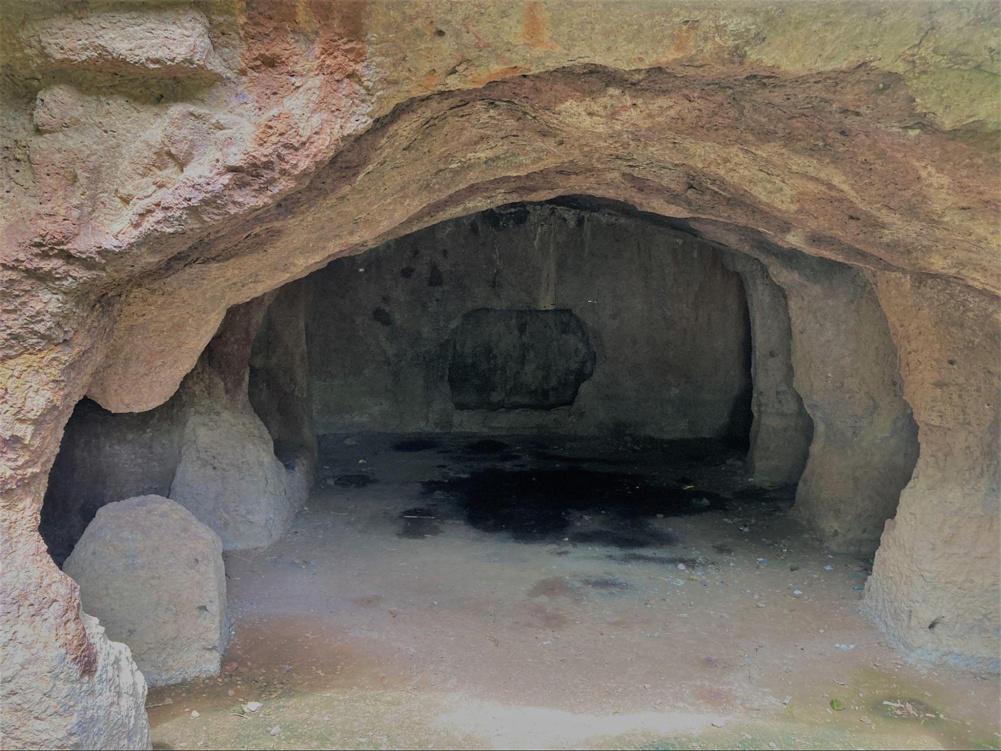 The surface shows signs of significant weathering, with erosion patterns visibly affecting the sculptural and architectural features. (Source: CKA Archives)