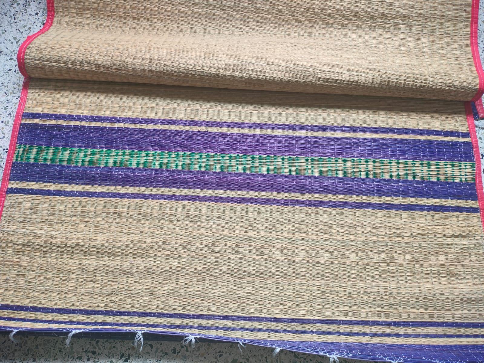 A hand-woven bamboo mat, traditionally used in Mumbai households for sitting or sleeping before the widespread use of plastic alternatives. (Source: CKA Archives)