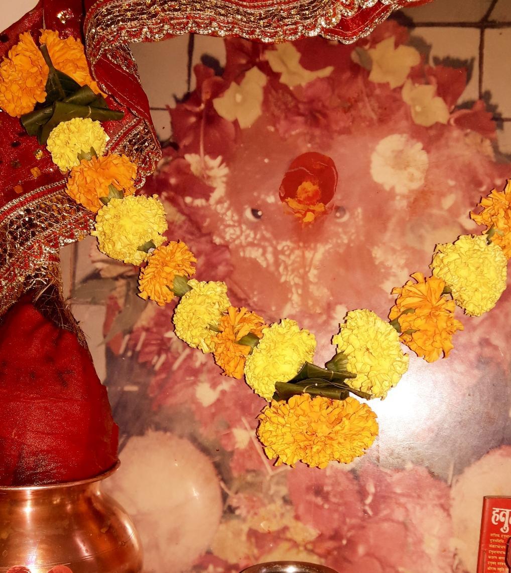 An older murti of Nama Devi at the Mandir which is said to have broken into pieces. (Source: CKA Archives)