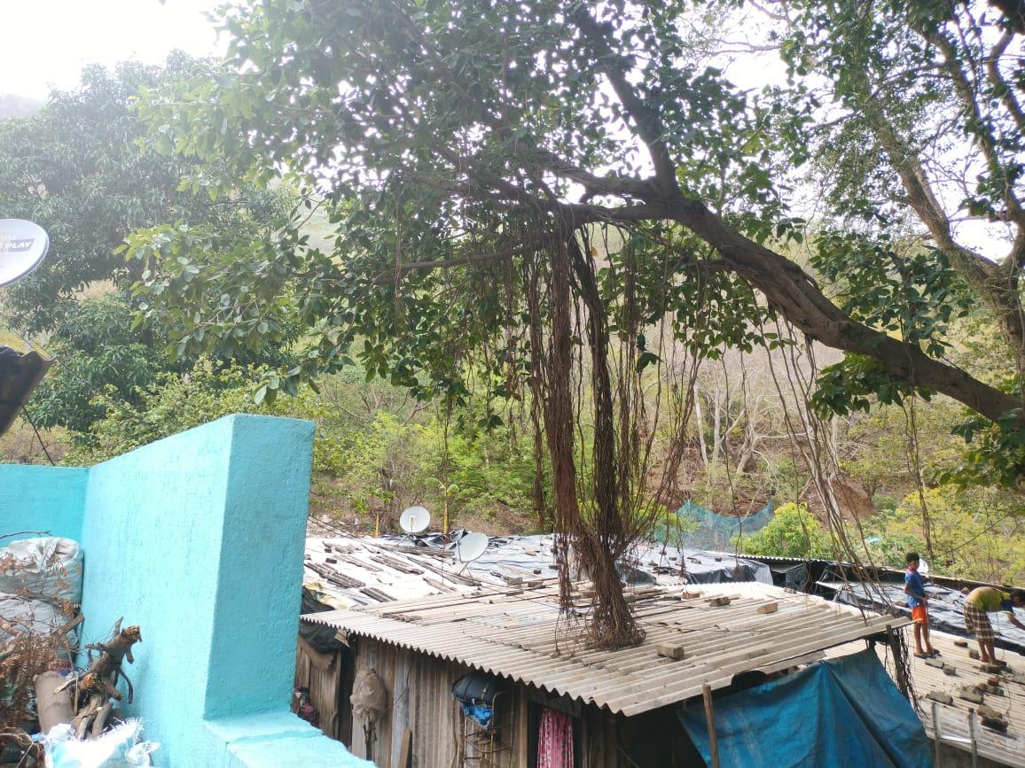 View of the surrounding hill and nearby settlements adjacent to the mandir site. (Source: CKA Archives)