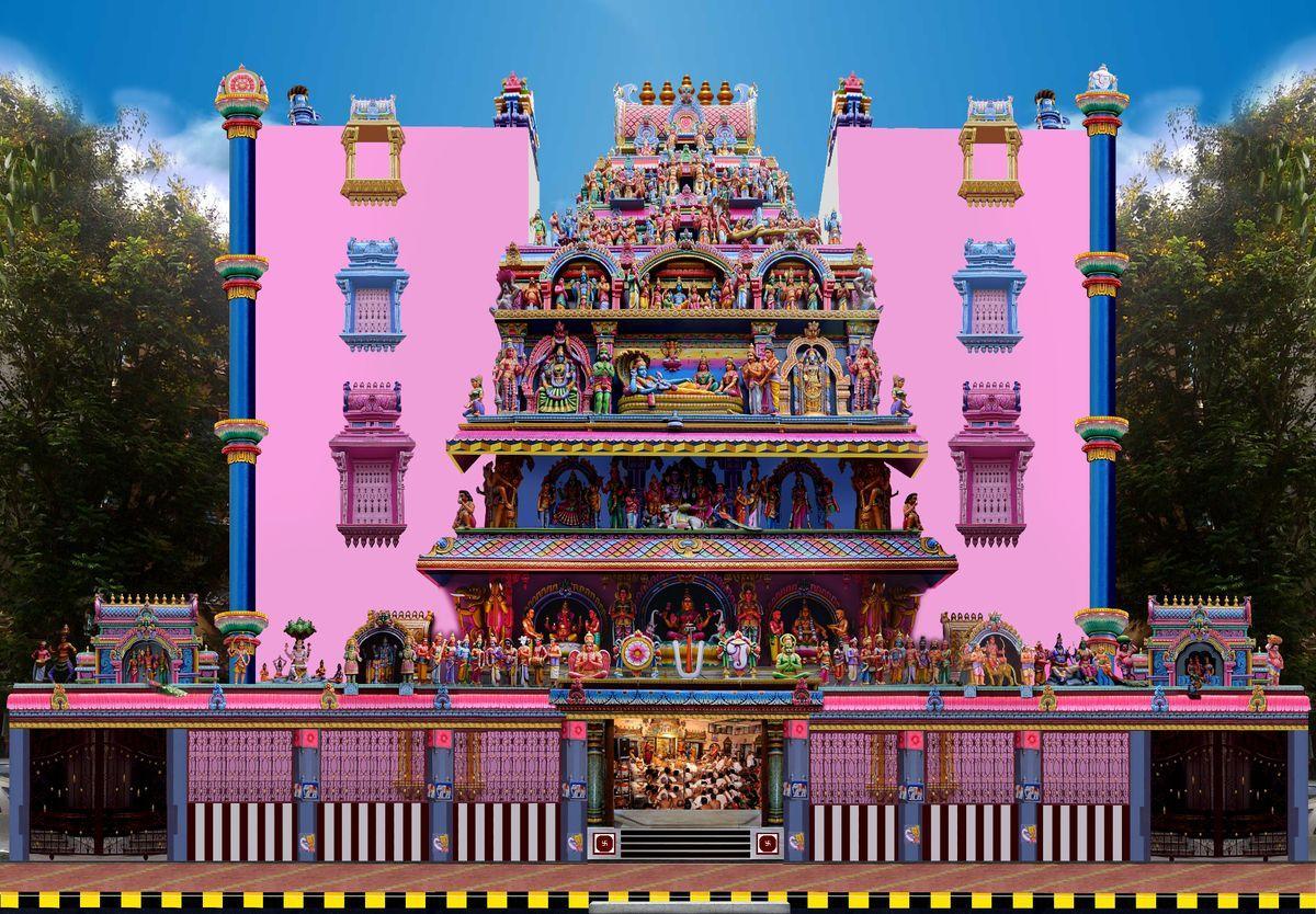 The Kochu Guruvayoor Sri Ram Mandir in Matunga East is a fine specimen of Dravidian architecture in Mumbai City.[3]