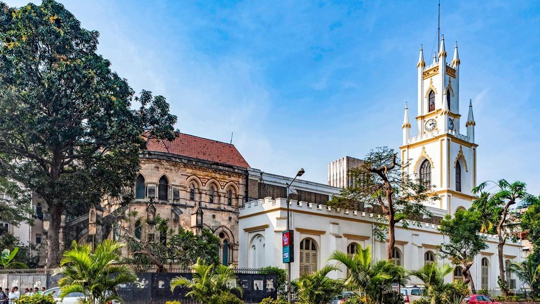 The St. Thomas Cathedral at Kala Ghoda is one of the oldest churches in India[30]