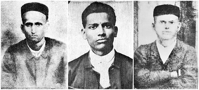 Krishna Karve, Anant Kanhere, and Vinayak Deshpande (left to right).