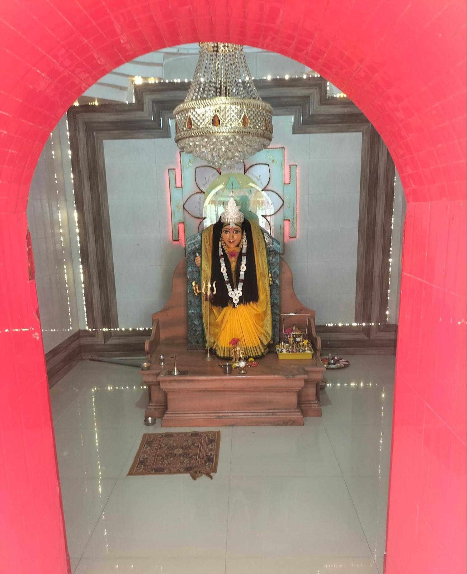 The garbhagriha (sanctum) of the Devi Mandir within the complex at Virar Hilltop. (Source: CKA Archives)