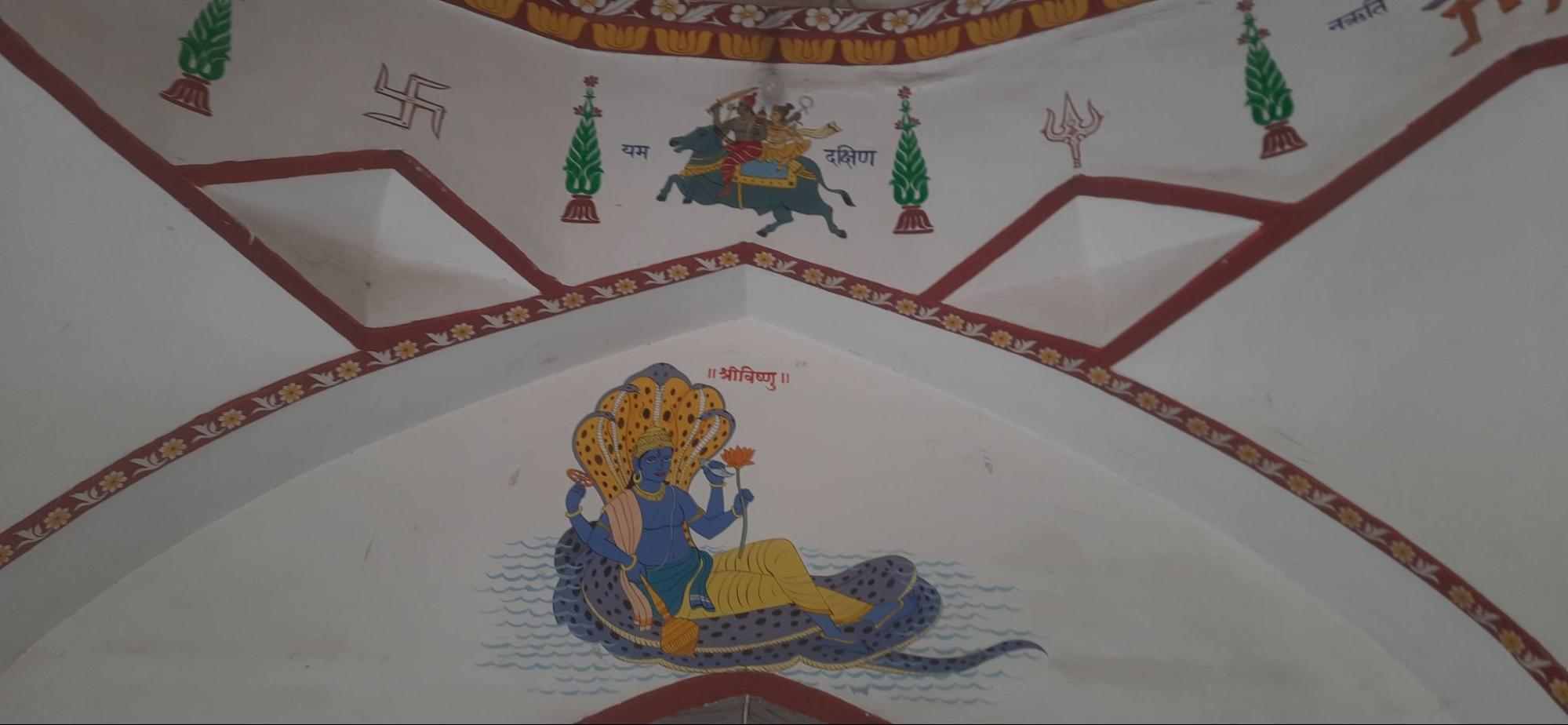 Many other paintings depicting Devis and Devtas are also present on all sides of the Mandir (Source: CKA Archives)