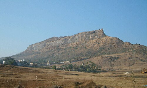 Shivneri Fort in Junnar taluka, known as the birthplace of Chhatrapati Shivaji Maharaj.[73]