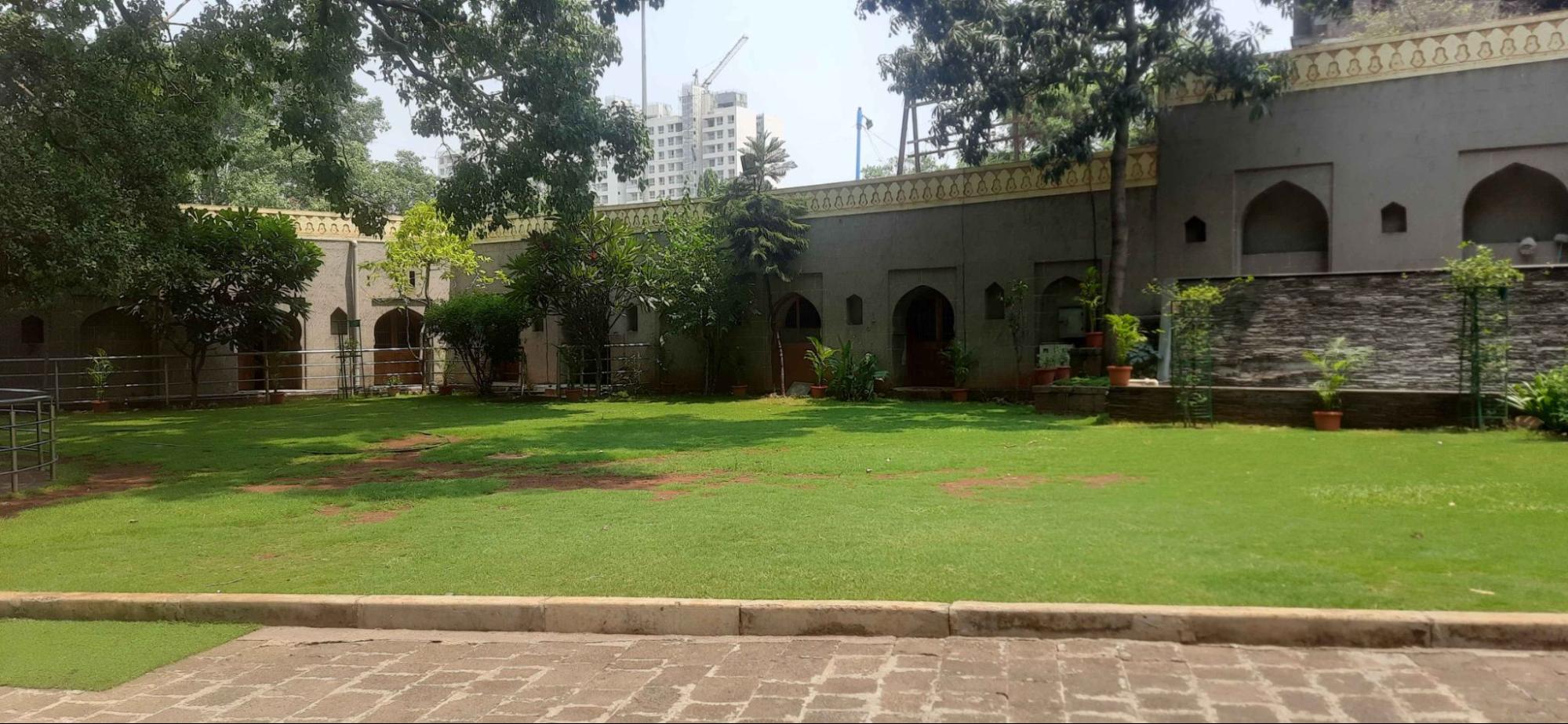 The inner courtyard of the Mandir. (Source: CKA Archives)