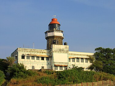 An old lighthouse at Khanderi Fort, Raigad which was likely added later to the fort site, reflecting its continued use in maritime navigation.[4]