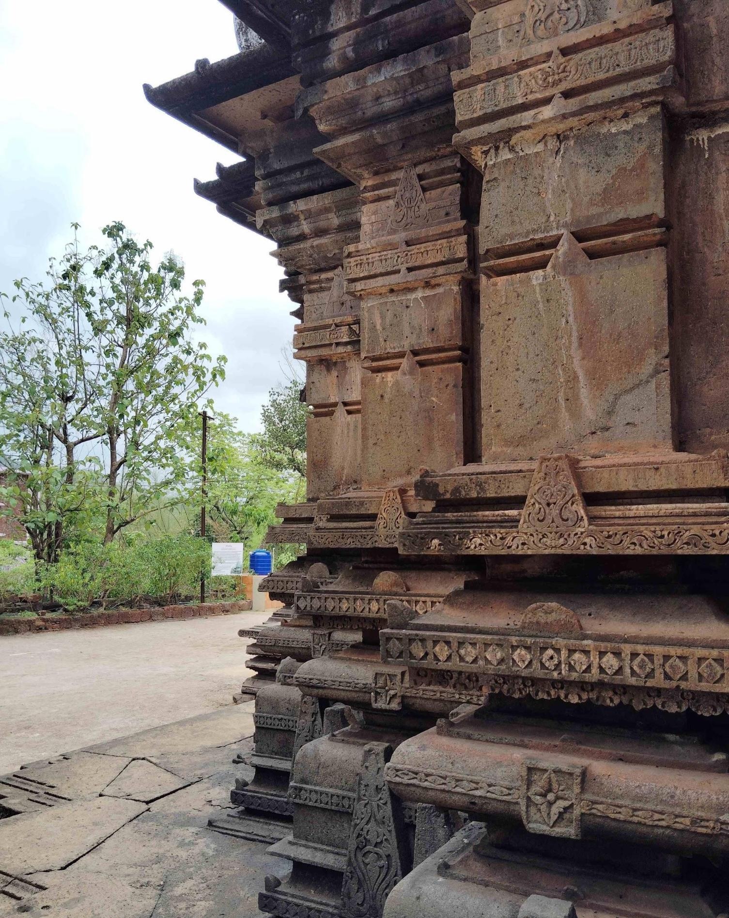 Intricate black stone carvings showing regional iconographic detailing typical of early medieval Deccan mandirs. (Source: CKA Archives)