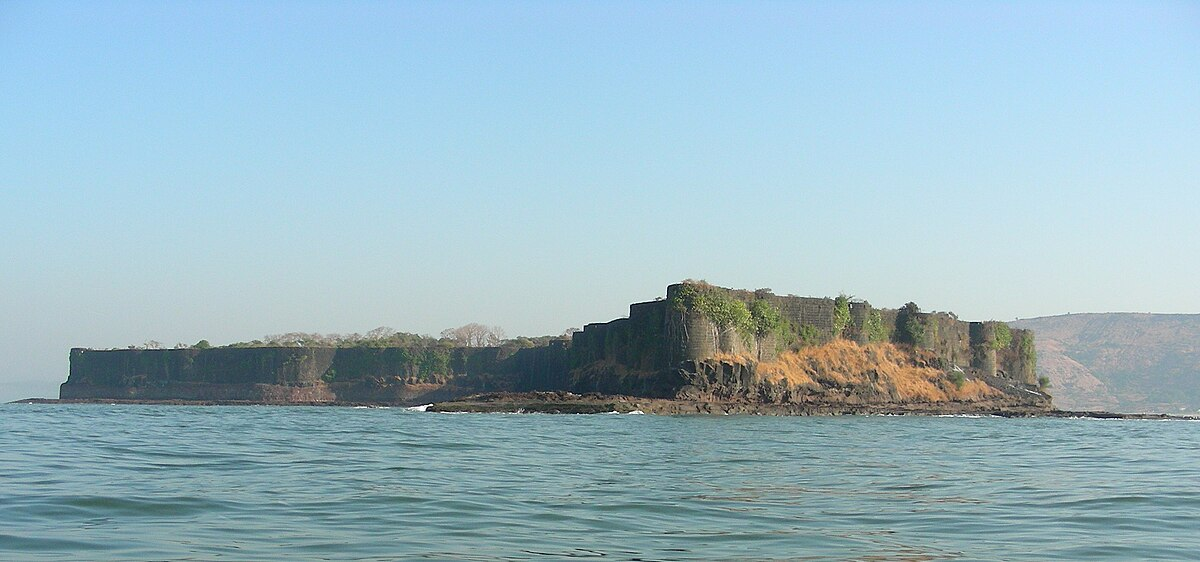 Suvarnadurg Fort, near Harnai, Ratnagiri. It wasoriginally built by the Adil Shahis to defend Dabhol and nearby ports from European and local threats.