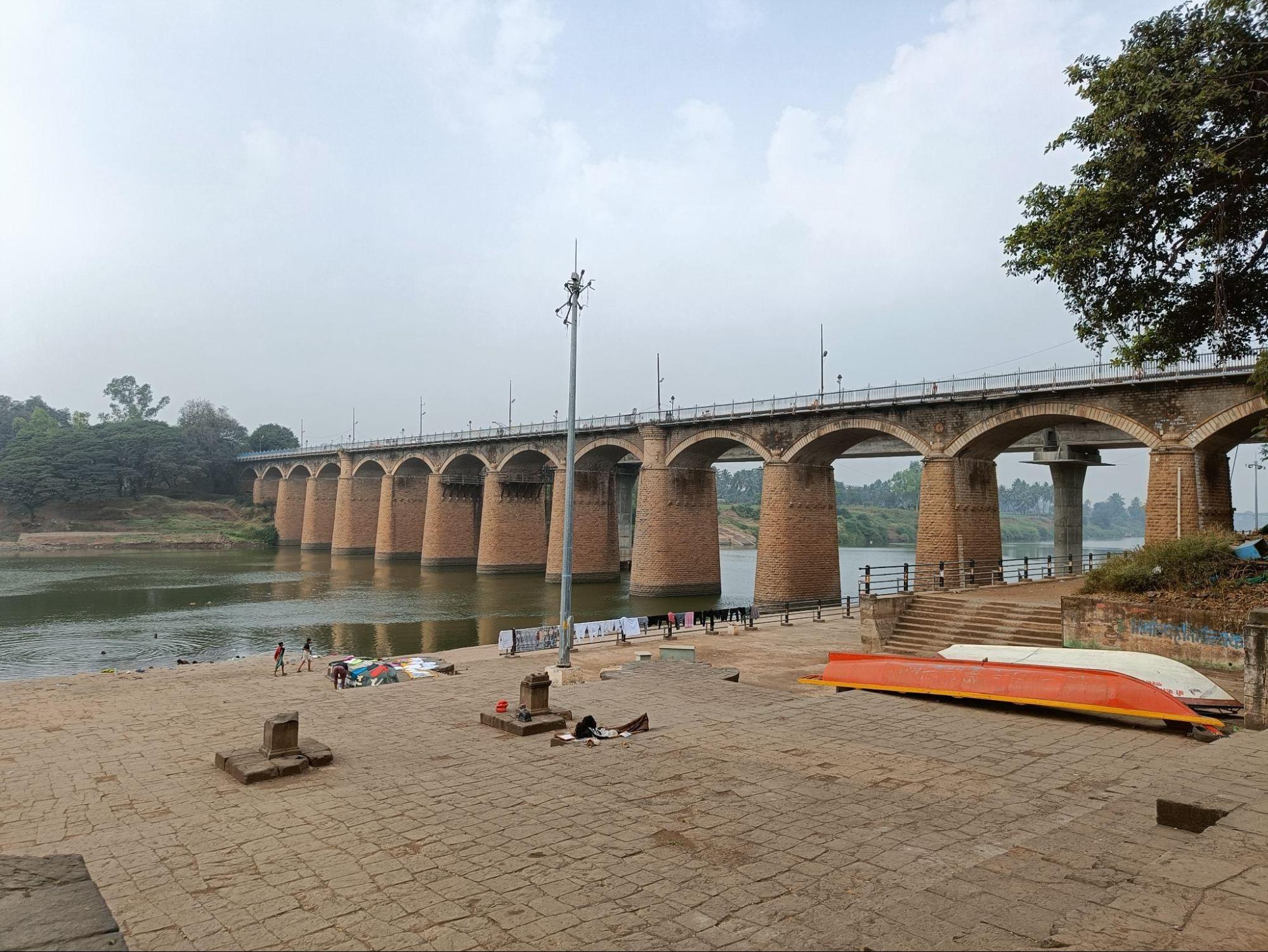 Irwin Bridge over the Krishna River, built in 1929 during British rule.(Source: CKA Archives)