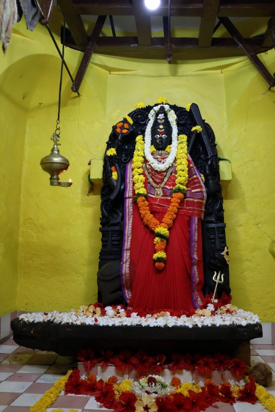 Bhagwati Devi inside the Mandir, Dhamapur, Sindhudurg district (Source: CKA Archives)