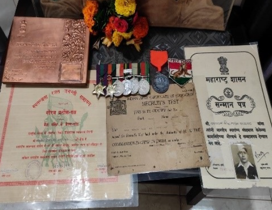 Honors awarded to Sakharam for his contribution.