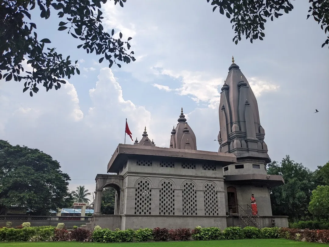 An exterior view of the Aklai Devi Mandir, Akluj, Solapur.[1]