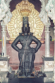 The murti of Vitthal in the Vitthal Rukmini Mandir[19]