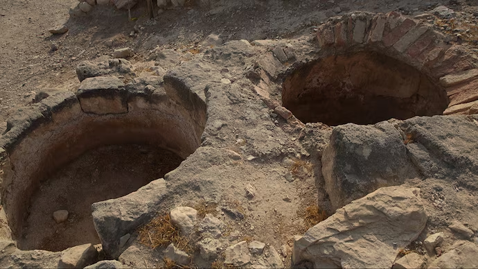 Underground storage pits found at Narkhed, Solapur.[8]