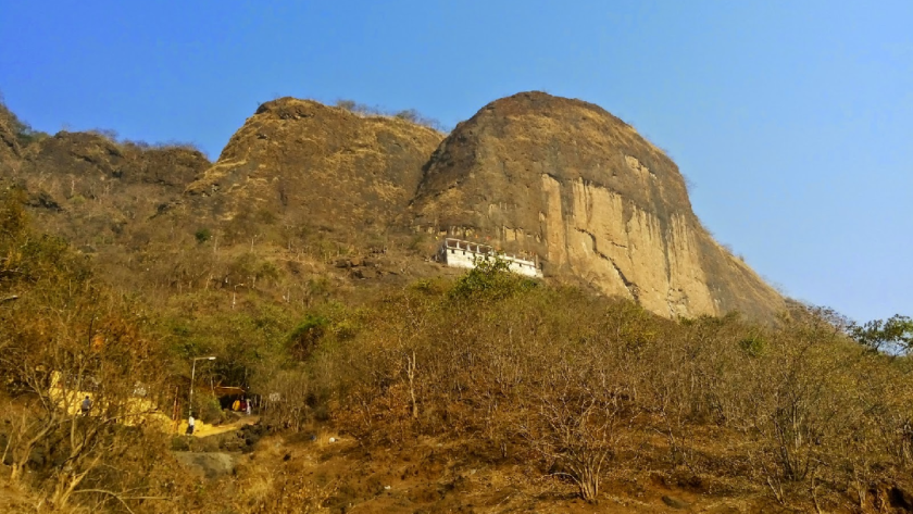 The Mumbra Devi Mandir in the hills of Mumbra, Thane district.[9]
