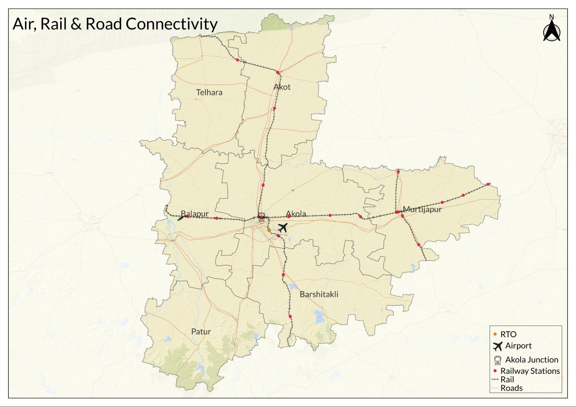 Shivani Airport (IATA: AKD), in the Akola district