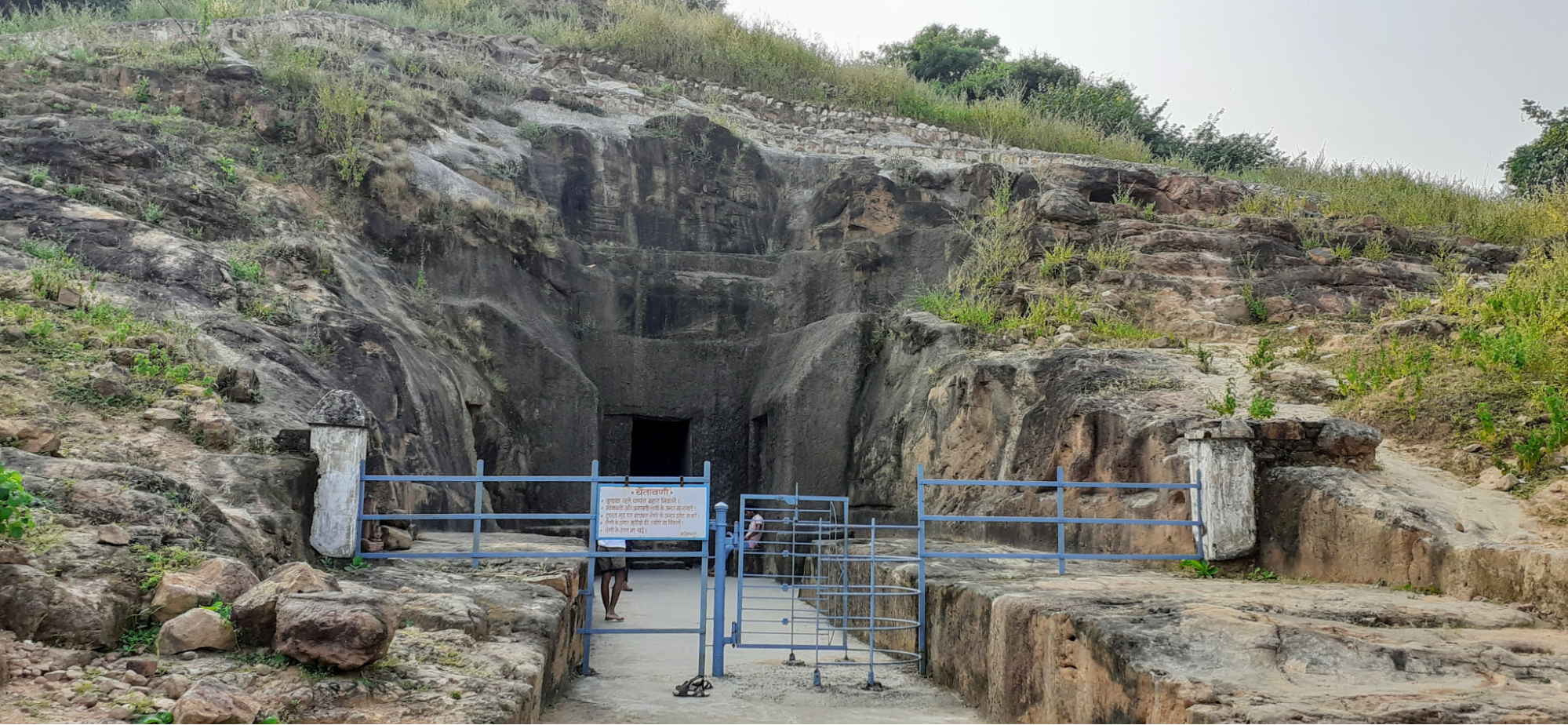 Visajan Caves are rock-cut Buddhist caves near Bhadravati which were carved around the 1st century CE during the Satavahana period. It is likely that they were built along early inland trade routes connecting settlements in central India.