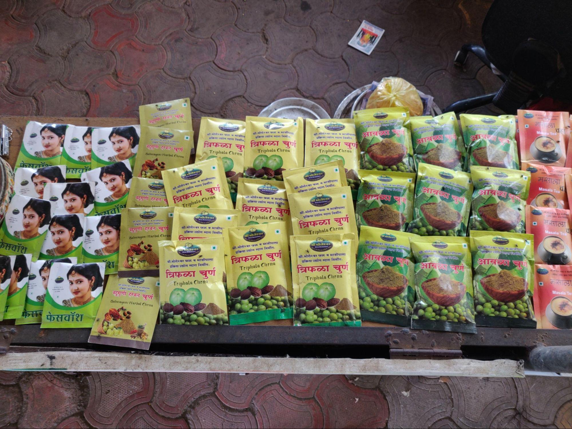 The products that are sold atSita Ram Mohite’s Agriculture Tourism Center. (Source: CKA Archives)