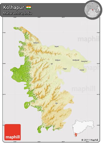 Physical features in Kolhapur