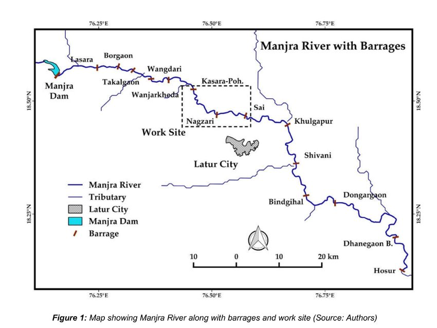 The Manjra River is the principal river system flowing through Latur district. This major river, originating in the Balaghat range near Ahmednagar, plays a vital role in the region's water resources. The Manjra flows through the district in a southeastern direction, eventually joining the Godavari River in Telangana. It serves as a crucial water source for irrigation and domestic use in several parts of the district.
